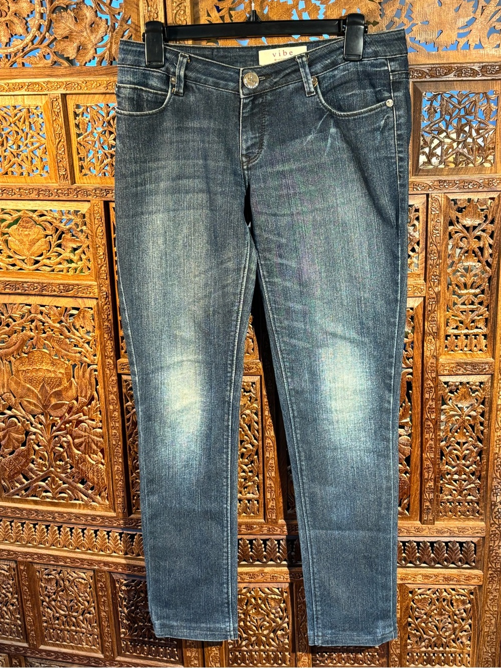 Vibe Women's Dark Blue Straight Leg Jeans